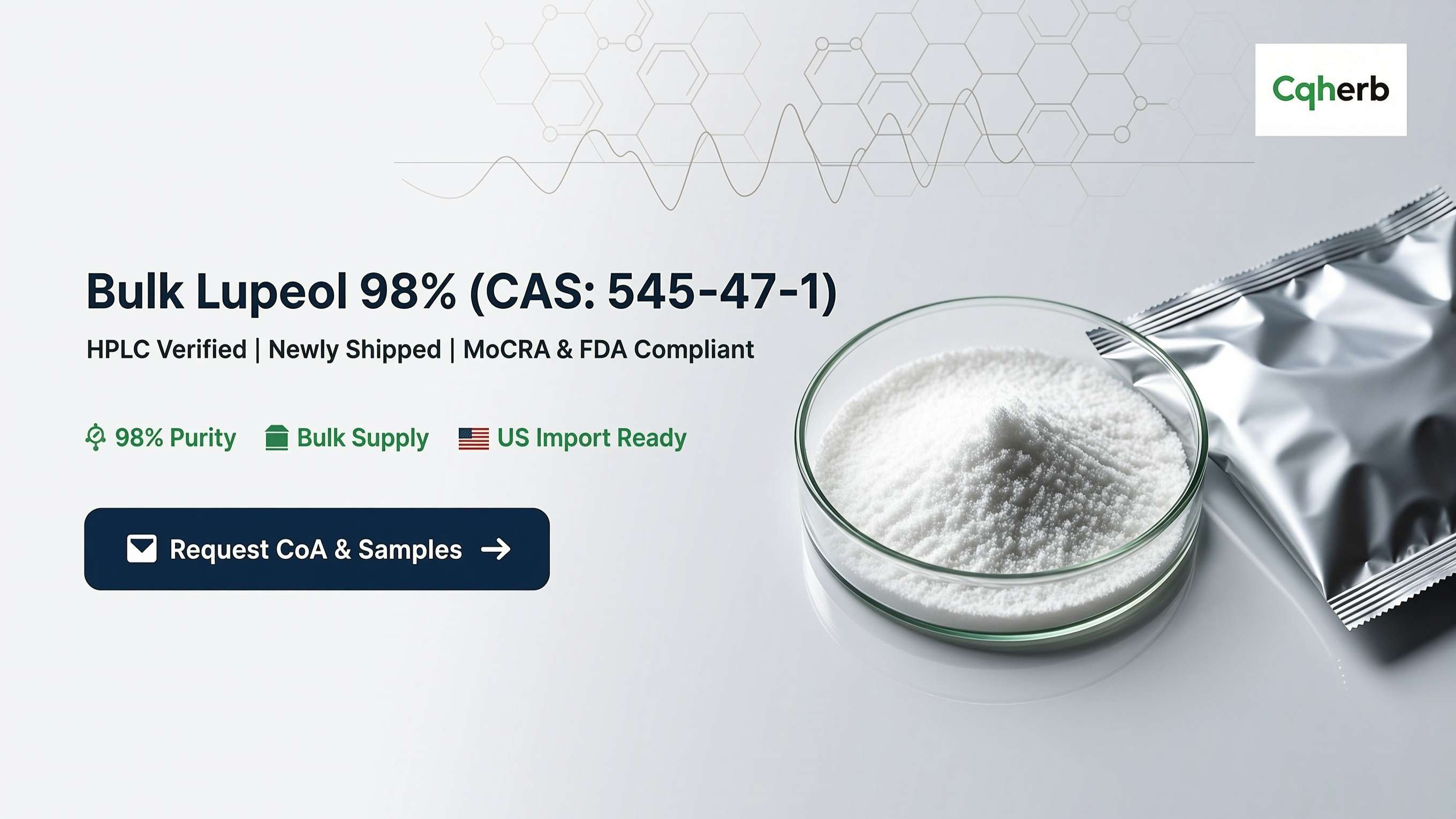 バルク ルペオール 98% 粉末 (CAS: 545-47-1) | HPLC認証サプライヤー